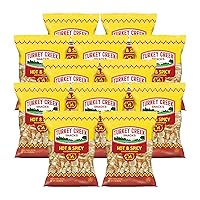 Turkey Creek - America’s Best Fried Pork Skins, offers a 12-Bag Straight Pack of its Hot Pork Rinds. These Pork Skin Chips(Chicharrones) are packed with Hot 12-2.0 oz bags.