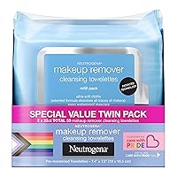 Neutrogena Makeup Remover Cleansing Face Wipes, Daily Cleansing Facial Towelettes Remove Waterproof Makeup & Mascara, Special 10-Year Anniversary Care with Pride Packaging, 25 ct, 2 Pack
