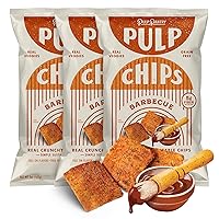 Pulp Pantry Veggie Tortilla Chips, Gluten, Potato and Corn Free, Delicious Snack Food, Seen On Shark Tank! (Spicy BBQ, Pack of 3)
