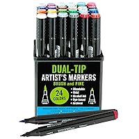 Studio Series Professional Alcohol Markers - Dual Tip - 24 Pack.