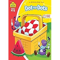 School Zone - Dot-to-Dots Workbook - 64 Pages, Ages 4 to 6, Preschool, Kindergarten, Connect the Dots, Alphabetical Order, ABCs, Numerical Order, and More (School Zone Activity Zone® Workbook Series) School Zone - Dot-to-Dots Workbook - 64 Pages, Ages 4 to 6, Preschool, Kindergarten, Connect the Dots, Alphabetical Order, ABCs, Numerical Order, and More (School Zone Activity Zone® Workbook Series) Paperback