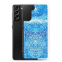 NightOwl Studio Custom Phone Case Compatible with Samsung Galaxy, Slim Cover for Wireless Charging, Drop and Scratch Resistant, Cryptic Blue Samsung Galaxy S21 Plus