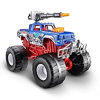 Monster Truck Wars (Jawesome) by ZURU, Toy Car Vehicle That Lights Up & Makes Sounds, Fireable Weapon, Batteries Included, Monster Truck Toys for Boys and Kids