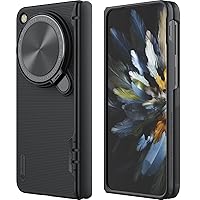Nillkin for OnePlus Open Case with Camera Cover, [Hinge Protection][Metal Camera Kickstand] Slim Protective Shockproof Bumper Hard Cover Case for Oppo Find N3 Fold Phone Case Black