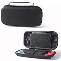 BatteryMon Hard Shell Carrying Case Travel Storage Cover Storage Bag for Nin-tendo Switch and Console Accessories, Like Earphone, Cable, Charger, Game Card