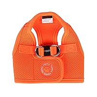 Puppia Neon Soft Vest Harness Step-in No Choke No Pull Walking Training for Small and Medium Dog, Orange, X-Small