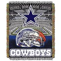 Northwest NFL Dallas Cowboys Unisex-Adult Woven Tapestry Throw Blanket, 48