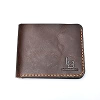 LeatherBrick Classic Style Bi-Fold 4 Slot Wallet | Pure Leather Wallet | Handmade Leather Wallet | Oil Pullup Leather | Chestnut Brown Color