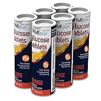 Glucose Tablets, Orange Flavor - 6X 10ct Tubes