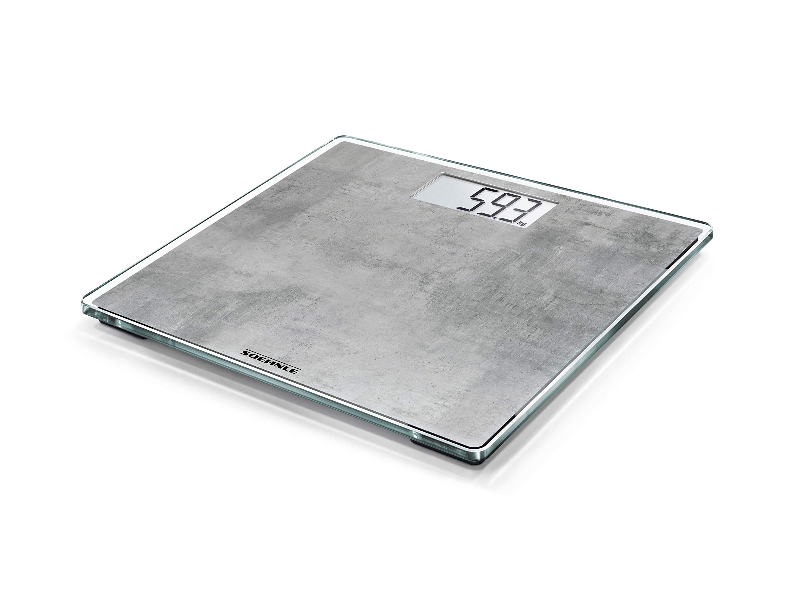Soehnle 63882 Style Sense Compact 300 Concrete Digital Body Scales with LCD Display