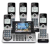 VTech IS8251-5 Business Grade 5-Handset Cordless Phone for Home Office, 5