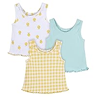 Gerber Baby-Girls Toddler 3-Pack Racer Back Tank Tops