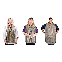 Cravaat Dining Scarf Adult Bib with Snap, Stain Resistant, Machine Washable, Gift for Elderly