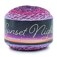 Lion Brand Yarn (1 Skein) Sunset Nights Yarn, Santorini
