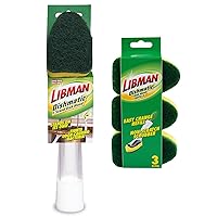 Libman Dish Wand Kit | Cleaning Brush for Kitchen Use | Standing Brush | Scrub Brushes for Dishes | I-Stand Dish Wand | Kitchen Scrub Brush | Dish Scrub Brush | Dishwashing Brush Kit with 3 Refills
