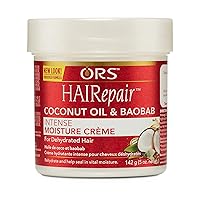 ORS HAIRepair Coconut Oil and Baobab Intense Moisture Creme 5 Ounce (Pack of 3)