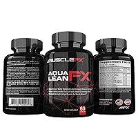 AquaLean FX Maximum Strength Diuretic Water Away Pills for Water Retention and Lean Muscle Defination for Men and Women, 60 Capsules