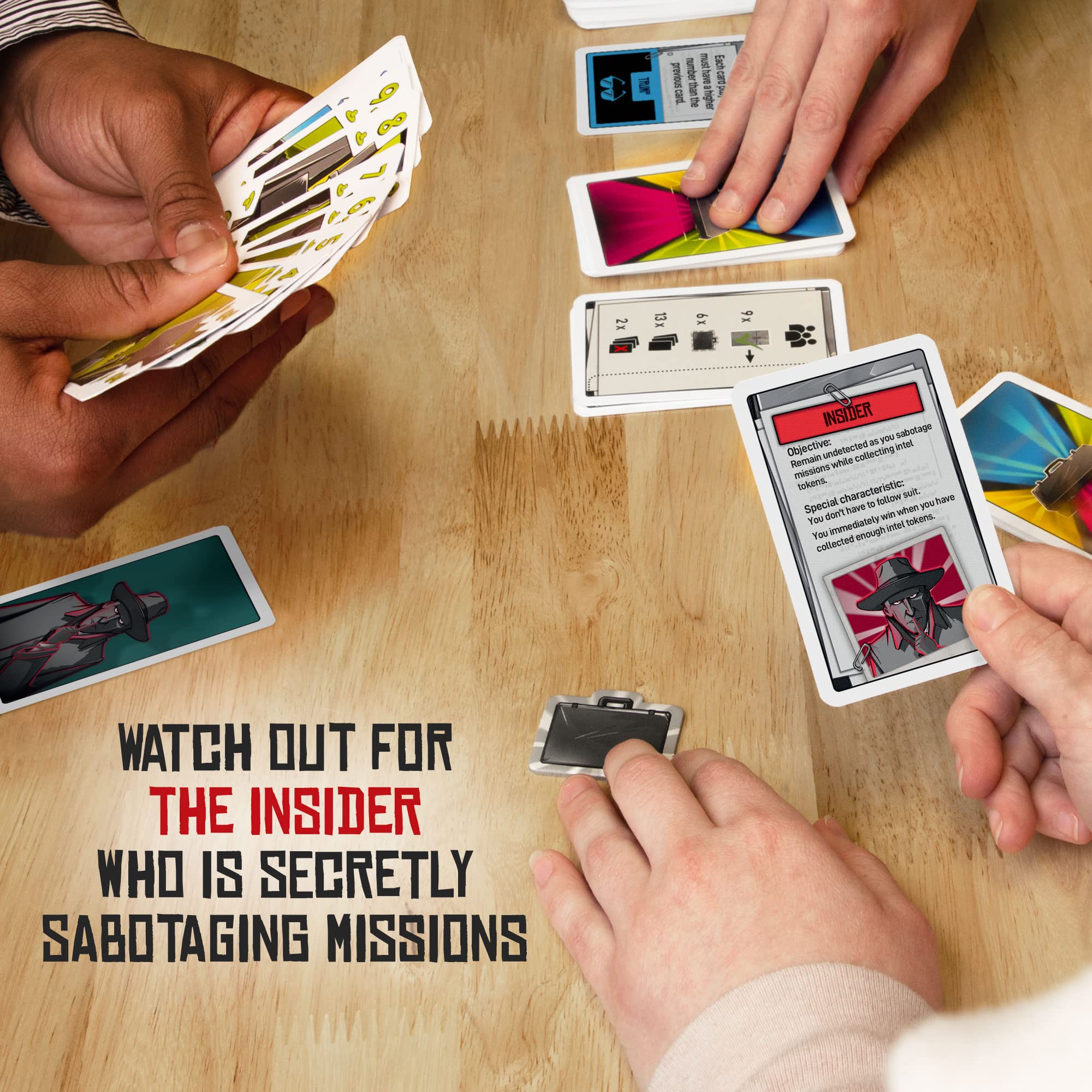 Inside Job | Social Deduction Game | Card Game | Family Games | Kosmos | 2-5 Players | Spy Games | Fast-Paced