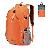 SKYSPER Packable Hiking Backpack 40L Lightweight Foldable Backpack Travel Daypack for Men Women(Orange)