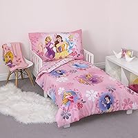 Pretty Princess Toddler Bed, 4 Piece Set, Pink