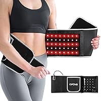 Red Light Therapy Belt with Four Modes, Near-Infrared Light Therapy for Tissue Repair, Resolve Inflammation, Relieve Joint & Back Pain, Portable Lipo Wrap for Body, 660nm & 850nm Wavelengths,R1