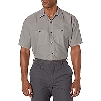 Red Kap Men's Industrial Work Shirt, Regular Fit, Short Sleeve