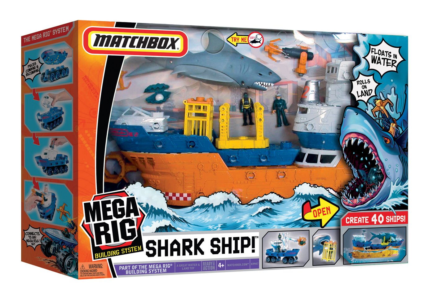 Mattel Matchbox Mega Rig Shark Adventure