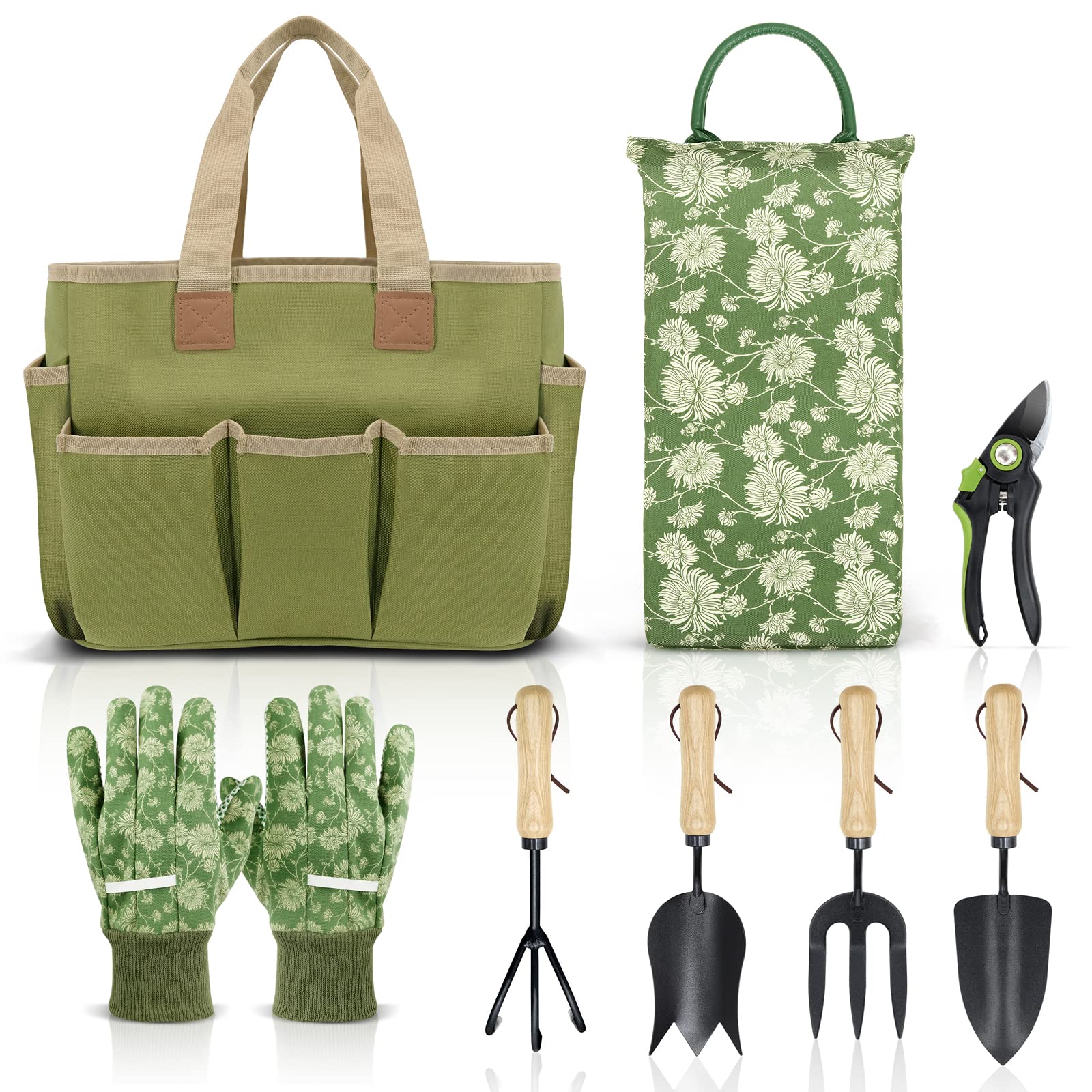 Garden Tool Bag, Gardening Tool Storage Bag, Heavy Duty Tote Bag With 9  Pockets For Tool Kit (green) | Fruugo ES