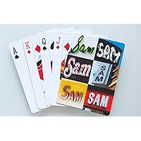 SAM Personalized Playing Cards featuring photos of actual signs