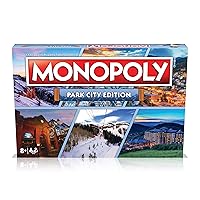 Monopoly Park City Board Game, Advance to The St Regis Deer Valley, Utah Olympic Park, Round Valley and trade your way to success, gift for ages 8 plus