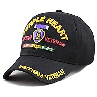 US Military Purple Heart Vietnam Veteran Officially Licensed Cap