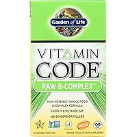 Raw B Complex - Vitamin Code - 60 Vegan Capsules, High Potency Vitamins for Energy & Metabolism with B2 Riboflavin, B1, B3, B6, Folate, B12 as Methylcobalamin & Biotin Plus Probiotics