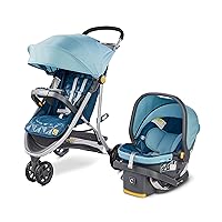 Stroll On 3-Wheel 2-in-1 Lightweight Travel System – Infant Car Seat and Stroller Combo, Splash