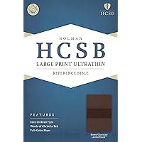 HCSB Large Print Ultrathin Reference Bible, Brown/Chocolate LeatherTouch HCSB Large Print Ultrathin Reference Bible, Brown/Chocolate LeatherTouch Imitation Leather Paperback