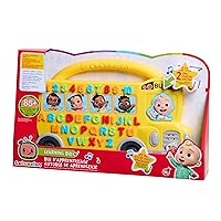 Just Play Cocomelon Learning Bus, Over 85 Learning Phrases, Counting, Alphabet, Music, Sounds, Yellow, Kids Toys for Ages 18 Month