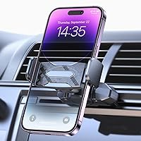 OQTIQ CD Phone Holder for Car, CD Player Phone Mount with Ultra Sturdy Expandable Spring-Loaded Grip & 360 Degree Pivot, CD Slot Car Phone Holder for iPhone, All 4.7-6.5 Inch Cell Phones