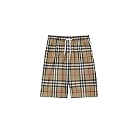 Burberry Boys Malcolm Mesh Check Shorts (Toddler/Little Big Kid), Archive Beige IP CHK