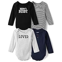 The Children's Place Baby Boy's and Newborn Long Sleeve Bodysuits