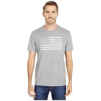 Life is Good Men's Short Sleeve Crusher Crew Neck Classic American Flag USA Graphic T-Shirt