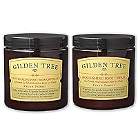 GILDEN TREE Nourishing Foot Cream + Revitalizing Foot Soak Crystals Bundle