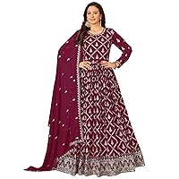 Reception Wear Pakistani Style Salwar Kameez Suits Sewn Indian Designer Anarkali Gown Dress