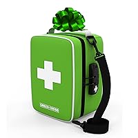 GREEN CROSS Smell Proof Bag Stash Box Medicine Bag Stash Bag Container Organizer 8.5