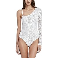 BCBGMAXAZRIA womens One Long Sleeve Fitted Bodysuit