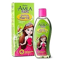 Dabur Amla Hair Nourishing Oil - 100% Natural Formula for Kids - Enriched with the Natural Goodness of Amla, Olive, and Almond -Promotes Long, Strong, and Healthy Hair - 200 ML Pack of 1