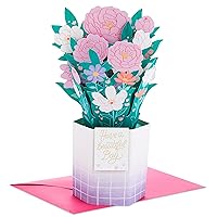 Hallmark Pop Up Mothers Day Card or Birthday Card for Women, Her, Grandma, Sister, Daughter, Friend (Pastel Flower Bouquet)