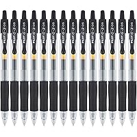 G2 Premium Gel Roller Pens, Extra Fine Point 0.5 mm, Pack of 14, Black