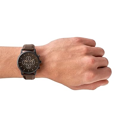 Fossil Men's Collider Hybrid Smartwatch HR with Always-On Readout Display, Heart Rate, Activity Tracking, Smartphone Notifications, Message Previews