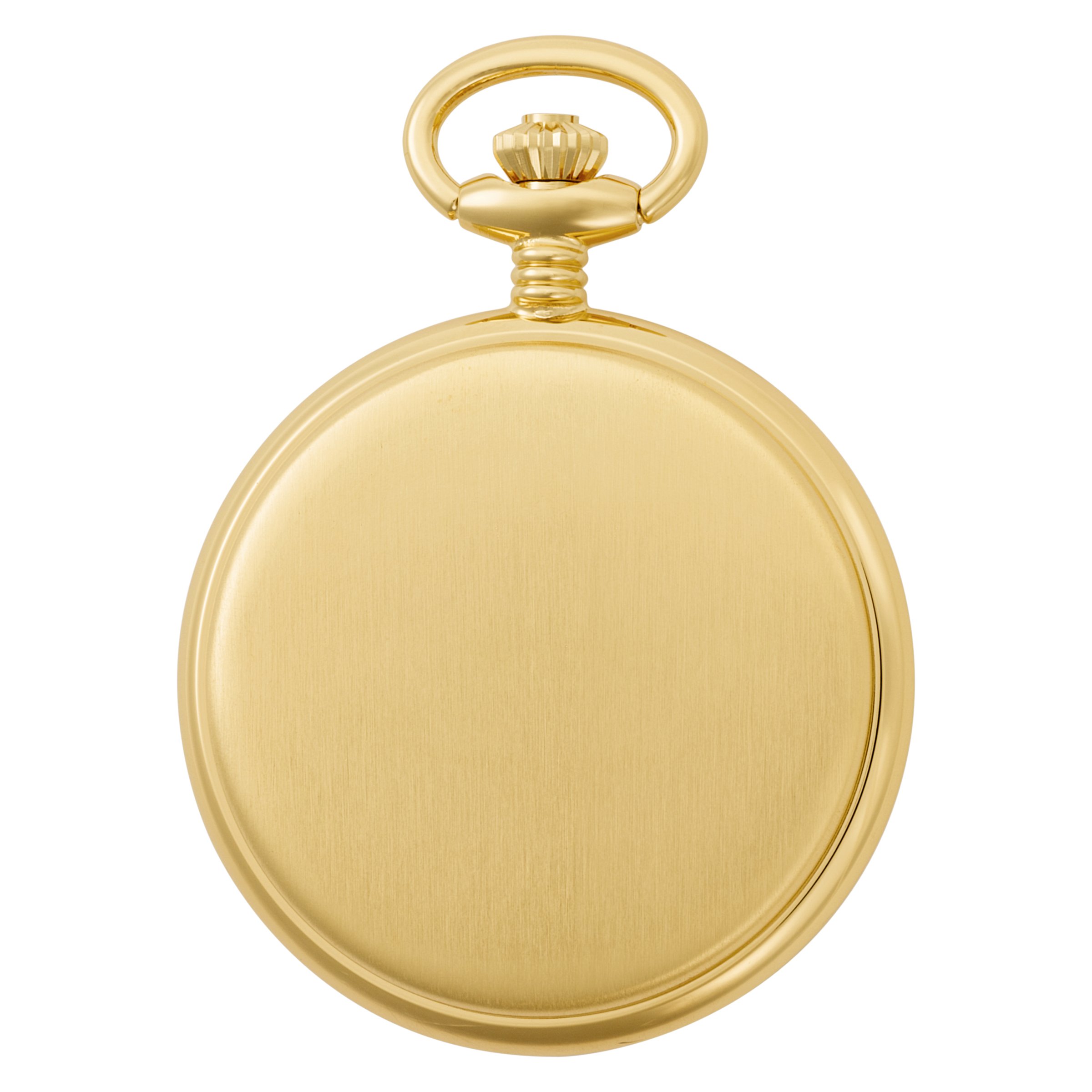 Charles-Hubert, Paris 3595 Gold-Plated Satin Finish Mechanical Pocket Watch