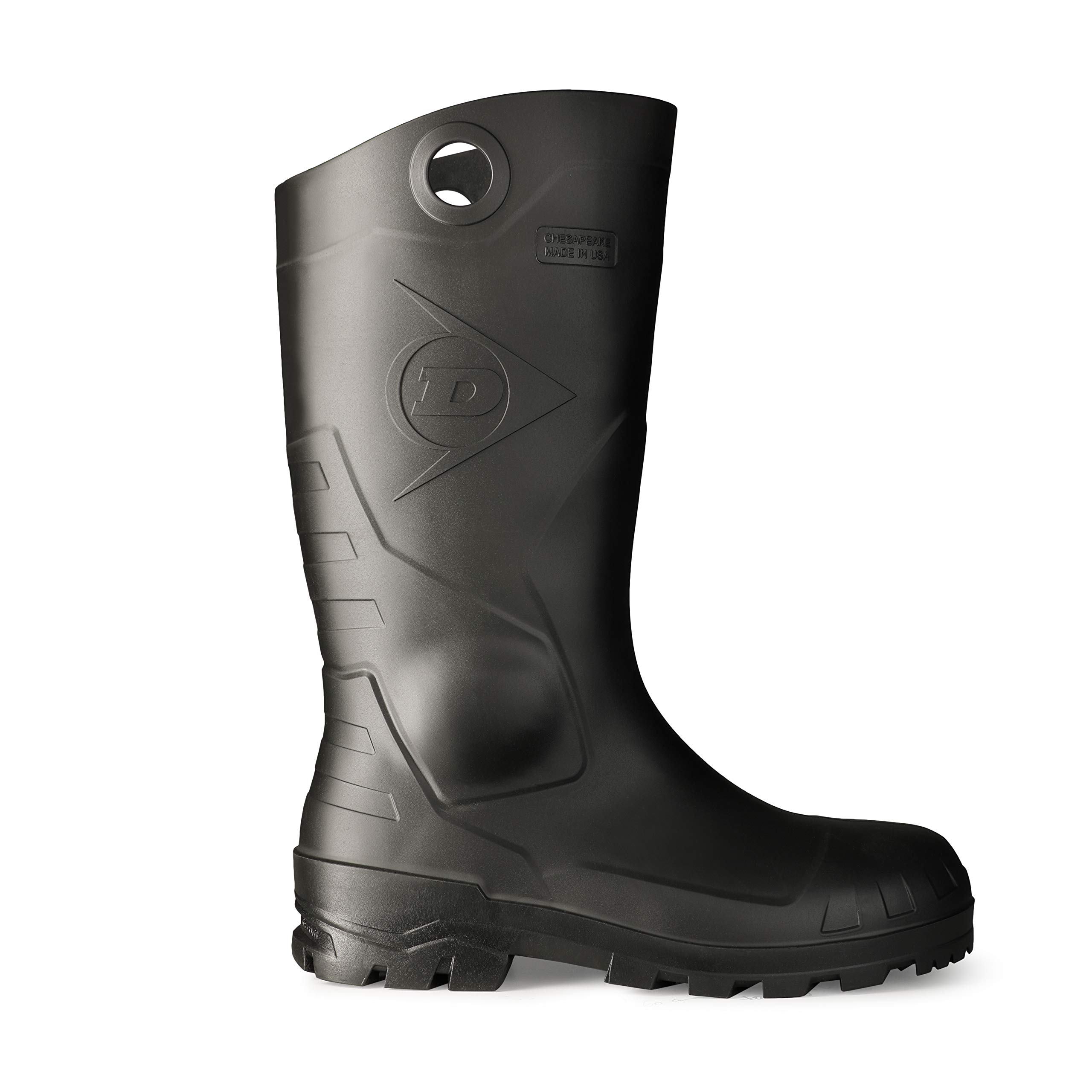 Dunlop Protective Footwear,Chesapeake steel toe Black Amazon, 100% Waterproof PVC, Lightweight and Durable8677677.07, Size 7 US