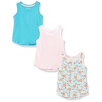 Amazon Essentials Girls and Toddlers' Tank Top, Multipacks